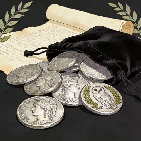 Ancient Greek Drachma Coin Set