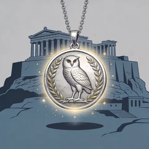 Athena's Owl Pendant