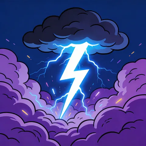 Zeus Lightning Bolt Lamp